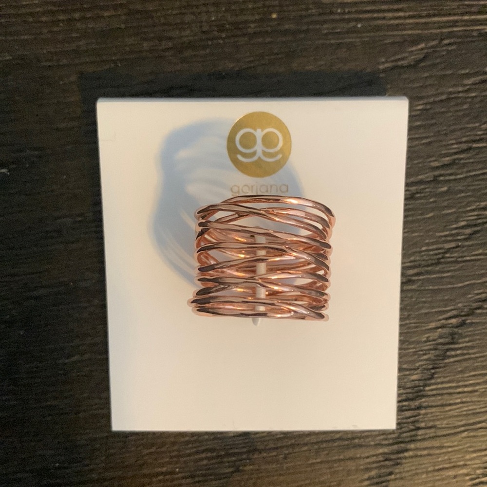 Gorjana Rose Gold Lola Ring size 8